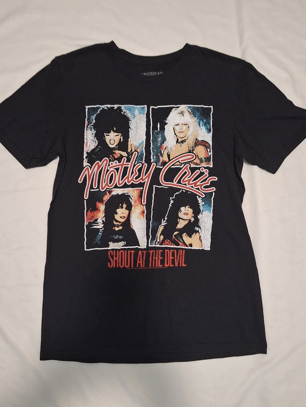 Motley Crue Shirt Women S Black Shout At The Devil Graphic Tee Short Sleeve Top